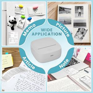 เครื่องพิมพ์ภาพถ่ายบลูทูธขนาดเล็ก2นิ้วเครื่องสติกเกอร์ไร้หมึกแบบพกพาสำหรับแอนดรอยด์สำหรับภาพถ่ายโทรศัพท์และสมุดจดจดมีในสต็อก! - Product Image 2