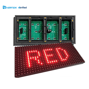 โมดูลจอแสดงผล LED สีแดง P10 ขนาด <span class=keywords><strong>32</strong></span> * 16 ซม. สำหรับภายนอกอาคาร ความสว่างสูง กันน้ำ เหมาะสำหรับป้ายโฆษณาในร้านค้า ขายดี - Product Image 1