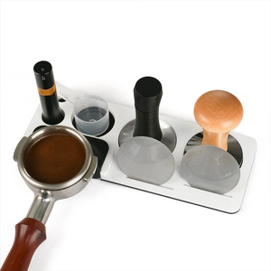 Support de rangement en acrylique pour équipement à café avec tamper, filtre et distributeur de poudre pour outils de préparation d'espresso - Product Image 1