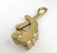 Pince de serrage pour câble métallique en acier galvanisé de type US et personnalisée avec mâchoire de sécurité IEC 60900:2004, outils pour lignes électriques