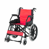 Kursi Roda Manual Ringan dengan Jok Kain Airflow untuk Mobilitas Harian Pengguna Disabilitas, Penjualan Grosir Langsung