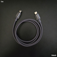 Cables USB Tipo C a L de Alta Calidad, Aspecto Elegante, Cristales de Hielo Transparentes, Resistentes al Desgaste, Tejidos