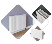 Vente directe d'usine - Radiateur à panneaux plats en acier lisse - Radiateurs à panneaux en acier - Chauffage central/autonome