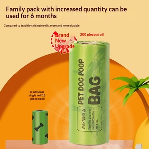 Sacs à déjections canines biodégradables écologiques parfumés à la lavande, style boîte à mouchoirs portable, extra épais, anti-fuite, recharge <span class=keywords><strong>en</strong></span> vrac - Product Image 4