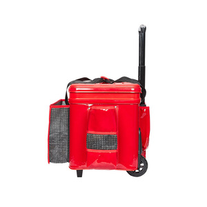 Multi-Functional Fishing <b>Tackle</b> <b>Box</b> 50x29x28cm Red Waterproof Pull-Rod Outdoor River Use - Product Image 2