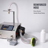 Machine de remplissage semi-automatique à commande numérique pour liquides (miel, huile comestible, jus) avec pompe à engrenages et fonction de pesage pour bouteilles en plastique