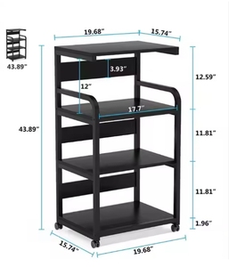 Modern Gold White Salon Trolley Removable Beauty Makeup Storage Hair Salon Trolley <b>Cart</b> <b>Tool</b> Cabinet - Product Image 4