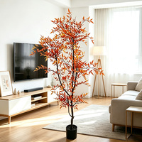 Arbre artificiel Nandina en pot, fausse plante réaliste pour la décoration intérieure et extérieure, vente en gros