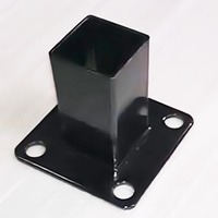 8.6*11.8 cm Socle De Grillage1 Base de gril/base de poteau avec ancre à vis Utiliser le poteau de clôture Brico vissé sur un trottoir