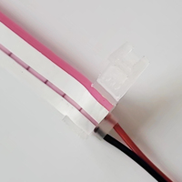Gloriva Néons LED 2 Broches 12V IP65 100 LED/m Revêtement Double Couche Connecteur Sans Soudure 6x12mm Extrémité Flexible en Silicone Mixte