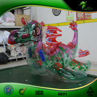 Dragon vert gonflable Hongyi Dragon de mer gonflable Animal gonflable transparent Jouet flottant pour piscine