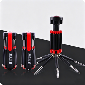 8 in 1 Foldable <b>Screwdriver</b> <b>Set</b> with LED Flashlight Portable Foldable <b>Precision</b> Repair Kit for Home, Car & DIY - Product Image 3