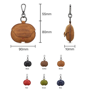 Estuche Protector de Cuero Crazy Horse de Alta Calidad para Auriculares Bluetooth <span class=keywords><strong>Apple</strong></span> <span class=keywords><strong>Beats</strong></span> Studio Buds - Product Image 1