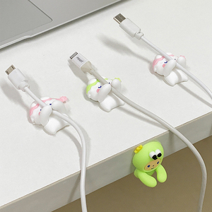 Nhà máy trực tiếp phim hoạt hình máy tính để bàn đơn giản dây Winder dây tổ chức USB cáp Fixer Chuột Cáp Clip tổ chức - Product Image 6
