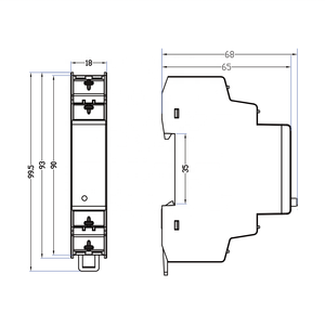 EM115-Mod-PO มิเตอร์อัจฉริยะ DC 230V <span class=keywords><strong>5</strong></span>(45) แบบเฟสเดียว RS485 Modbus RTU เครื่องวัดพลังงานสำหรับ kWh kvarh KW kVA pF Hz V A - Product Image 5