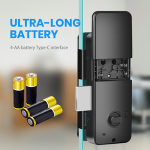 Serrure intelligente de sécurité USB biométrique G02 pour le renforcement de la porte de bureau avec reconnaissance d'empreintes digitales Contrôle d'accès à la porte en verre - Product Image 5