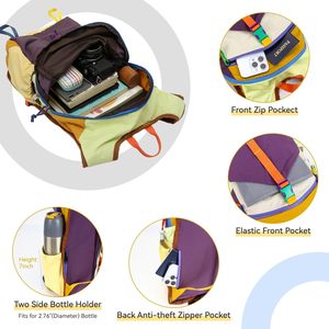 <span class=keywords><strong>Mochila</strong></span> de <span class=keywords><strong>Senderismo</strong></span> <span class=keywords><strong>Pequeña</strong></span> de 15l, Directo de Fábrica, <span class=keywords><strong>Mochila</strong></span> de Viaje, Colorida, Ligera, Plegable, Informal, con Cierre, de Nailon, Impermeable - Product Image 3