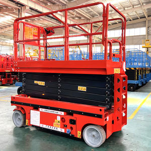 Elevador de tijera autopropulsado de 4m, 6m, 8m, 10m, 12m, elevador de tijera autopropulsado pequeño hidráulico eléctrico plataforma de trabajo aéreo - Product Image 3