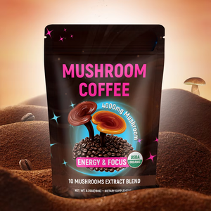 Chinaherbs OEM 10 en 1 personnalisé champignons café 12 superaliments Lions crinière Maitake champignons huîtres goût moelleux sac emballage - Product Image 1