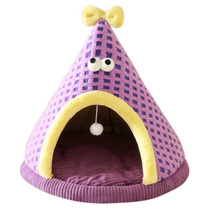 New autumn/winter dog kennel tent, all-season enclosed cat kennel, safe and secure villa small dog Teddy dog <b>bed</b> house - Product Image 2