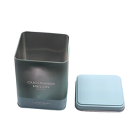 Boîte carrée en fer blanc Emballage de Noël en métal personnalisé pour gâteau Chocolat Cadeau Bonbons Biscuit Vacances Traiter Stockage En Gros