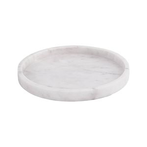 Hot selling Round Marble Decoration Accessories Jewelry Marble Serving Tray for Home Hotel Restaurant