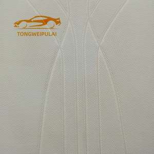 Résistant aux rayures pour tissus de sellerie automobile, rouleaux de cuir synthétique PVC, cuir de sellerie en vinyle souple gaufré et matelassé - Product Image 3