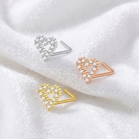 En gros Bijoux de piercing corporel en acier inoxydable, piercing de nez en forme de barre en L, bijoux de mode pour femmes et hommes