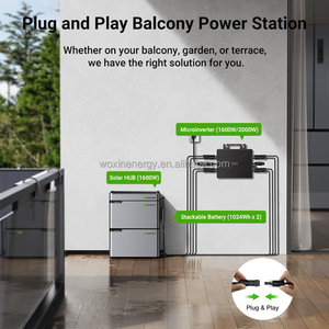 Sistema de Almacenamiento de Energía Solar para Balcón de 1kw 2kw 3kw 4kw 5kw 6kw, Kit Completo de Sistema Solar para Balcón - Product Image 5