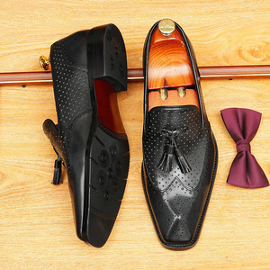 Zapatos Formales de Negocios de Cuero Genuino Personalizados de Última Moda 2025 con Cordones - Zapatos Transpirables Ligeros de Otoño para Hombre - Product Image 5