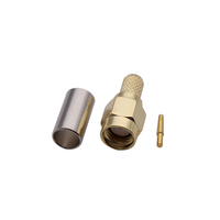 Conectores de género de alta calidad LWMC 1000V 50ohm DC a 6GHz RP para conector macho SMA para Cable RG58/RG100/LMR195 VSWR 1,2 Max