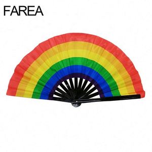 FAREA Abanicos Plegables de Bambú Personalizados Grandes con Luz Neón, Sensibles a Luz UV, con 12 Estilos y Técnicas de Pintura DIY - Product Image 5