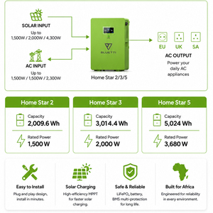 Système solaire photovoltaïque tout-en-un pour la production d'énergie domestique et <span class=keywords><strong>l</strong></span>'alimentation électrique d'urgence, avec support Pay As You Go - Product Image 4