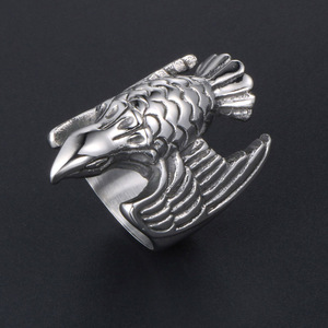 Retro Bird Style <b>Ring</b> <b>Titanium</b> Steel Unisex Index Finger Jewelry SA412 - Product Image 2