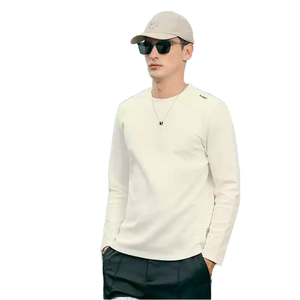 Camiseta de Manga Larga para Hombre, 100% Algodón Jersey, 200g, Impresión de Letras en Serigrafía, Corte Holgado, Casual, 500 Piezas MOQ, Proveedor de Fábrica, Venta al Por Mayor OEM - Product Image 1
