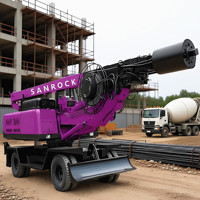 Plataforma de Perforación Rotatoria, Mesa Giratoria Flexible para Construcción, Ángulo de Giro de 360 Grados °   Máquina Perforadora Rotativa de Impacto