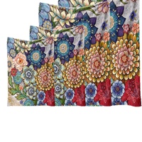 Couverture en flanelle florale bohème, super douce, luxueuse, colorée, mandala, pour chambre à coucher, canapé, sieste, toutes saisons, vente en gros d'usine