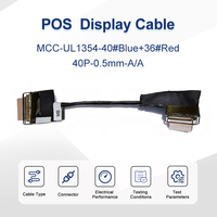 Câble coaxial micro haute vitesse OEM/ODM avec gaine en PVC, 40P/30P, pas de 0,5 mm pour écrans PC tout-en-un, contrôle qualité strict