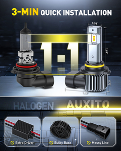AUXITO 9006 HB4 12V 18V LED Headlight <b>Bulbs</b> 13W 3600lm 6500K <b>White</b> 1:1 HID Led Car Headlight blub - Product Image 2