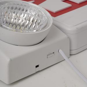 Lumière d'urgence incendie rechargeable à LED pour intérieur, IP30, <span class=keywords><strong>batterie</strong></span> Li-Ion, 3 heures d'autonomie en cas d'urgence, lumières de sortie de sécurité intégrées - Product Image 2