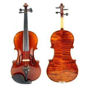 Classic Style Hot Sale Großhandel Mid-Grade Flamed Violine MV1421 Ebenholz Saitenhalter und Teile