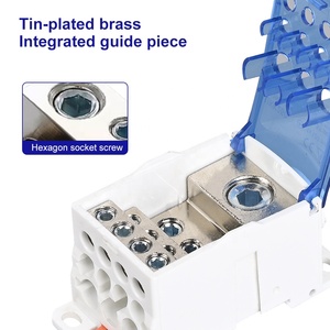 กล่องต่อสายไฟฟ้า UKK แบบราง 80/<span class=keywords><strong>125</strong></span>/160A พร้อมขั้วต่อหลายทาง ทนทานต่อการเกิดออกซิเดชัน กล่องรวมสายไฟแบบเดี่ยวในกล่องรวมสายไฟหลายทาง - Product Image 4