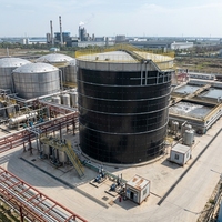 Digesteur anaérobie Schumann à grand volume en acier inoxydable boulonné - Réservoir de biogaz personnalisé avec garantie de 2 ans pour le traitement de l'eau