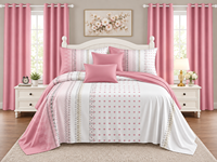 Ensemble de draps imprimés 8 pièces, taille Queen et King, literie complète pour chambre à coucher avec rideaux assortis, best-seller