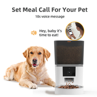 Distributeur automatique de nourriture pour animaux de compagnie OEM 6L avec caméra, minuterie, WiFi, application Tuya, distributeur automatique de nourriture pour chiens et chats avec minuterie et caméra