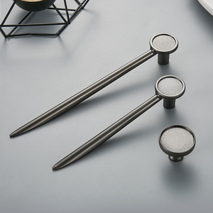Furniture Handle Bar Zinc Alloy Cabinet <b>Wardrobe</b> Scandinavian Style Durable <b>Single</b> Hole Hardware - Product Image 4