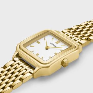 Reloj de Pulsera de Cuarzo Cuadrado de Acero Inoxidable para Mujer, Resistente al Agua, Estilo Minimalista, con Logotipo Personalizado, Gran Venta - Product Image 2