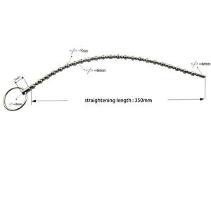 Caja personalizada gratis-Cuentas uretrales de acero inoxidable Varilla de sonido Dilatadores de sonido sólido Dilatación Pinis Pene Plug Juguetes - Product Image 2