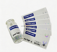 Rouleau d'autocollants irisés imperméables pour flacons en verre cosmétiques et emballages d'extraits végétaux