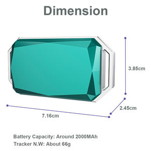 Fábrica al por mayor G58 Mini rastreador GPS para perros/gatos de mascotas Precio bajo <span class=keywords><strong>Collar</strong></span> impermeable Seguimiento AGPS IP67 4G Rastreador de mascotas - Product Image 4